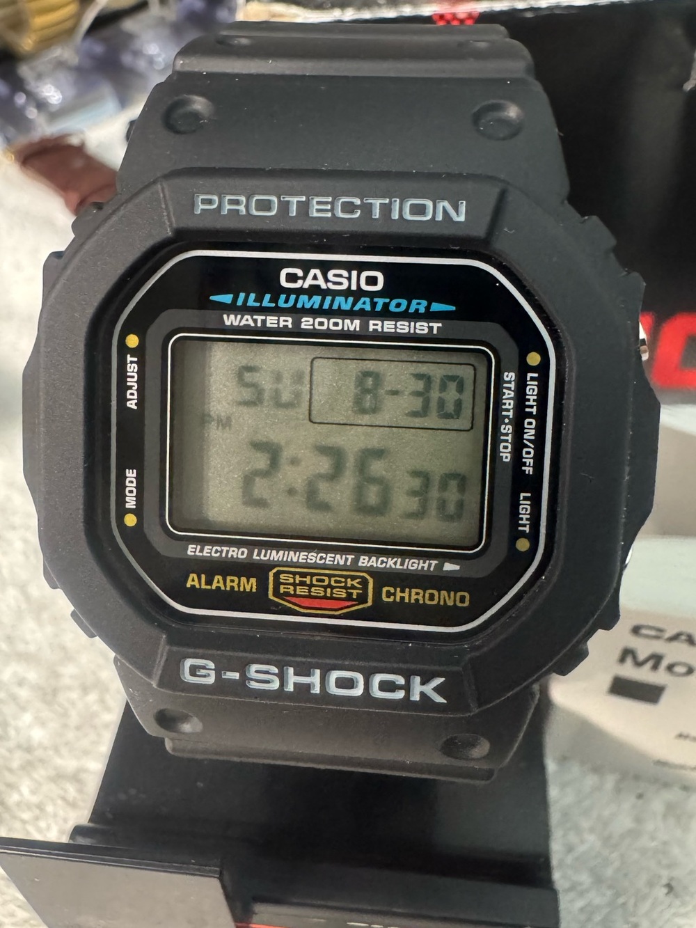 Casio G-Shock Illuminator Digital Watch - Black with Blue Accents